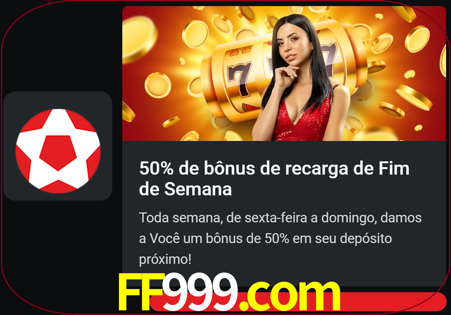 Volte a cada semana para receber novos bônus em dinheiro.