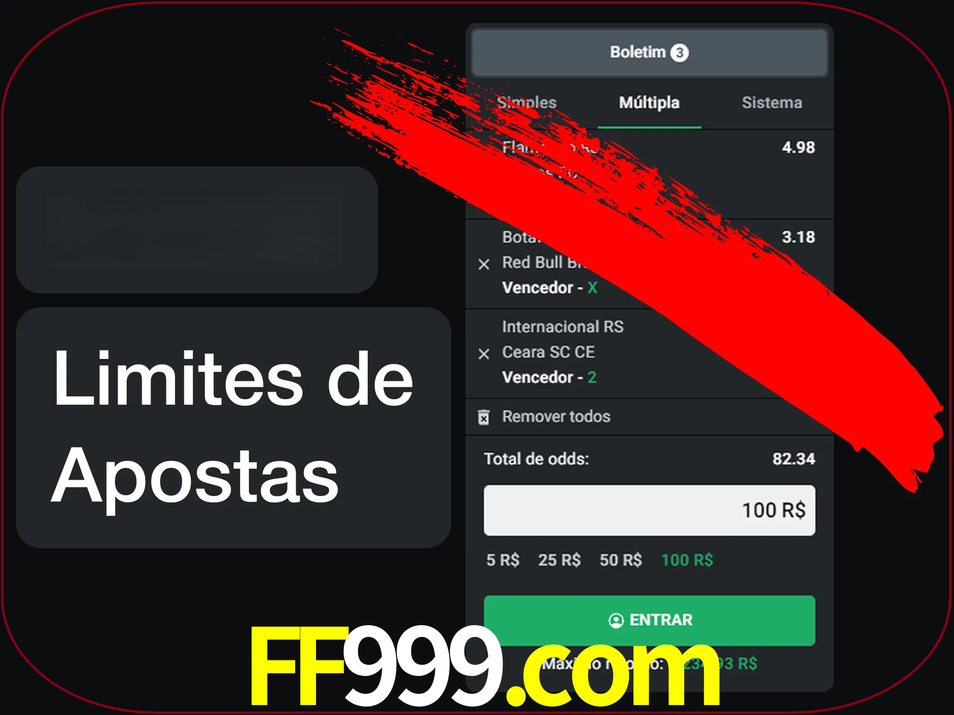Não faça apostas loucas.